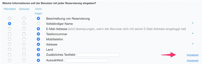 Tipp Drop-down-Menü in online Termin Auswahl 1