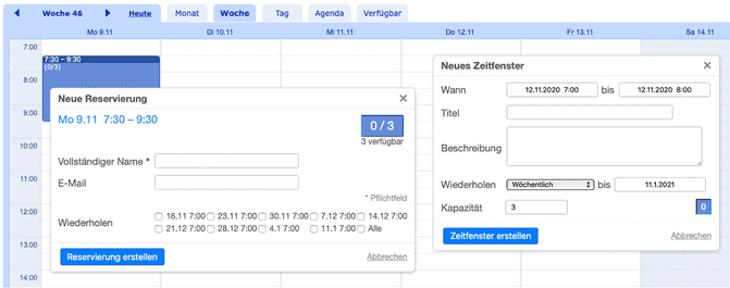 Tipp online Termine automatisch wiederholen wie Serienbuchung 3