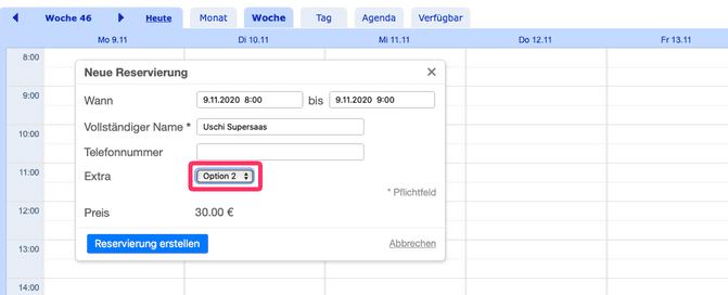 Tipp zahlen beim Buchen von online Termin 4