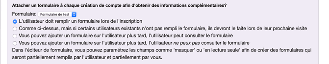 Joindre un formulaire d’enregistrement