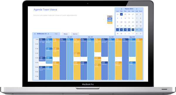 Calendario online condiviso per team e progetti
