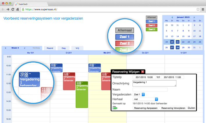 Voorbeeld resource agenda