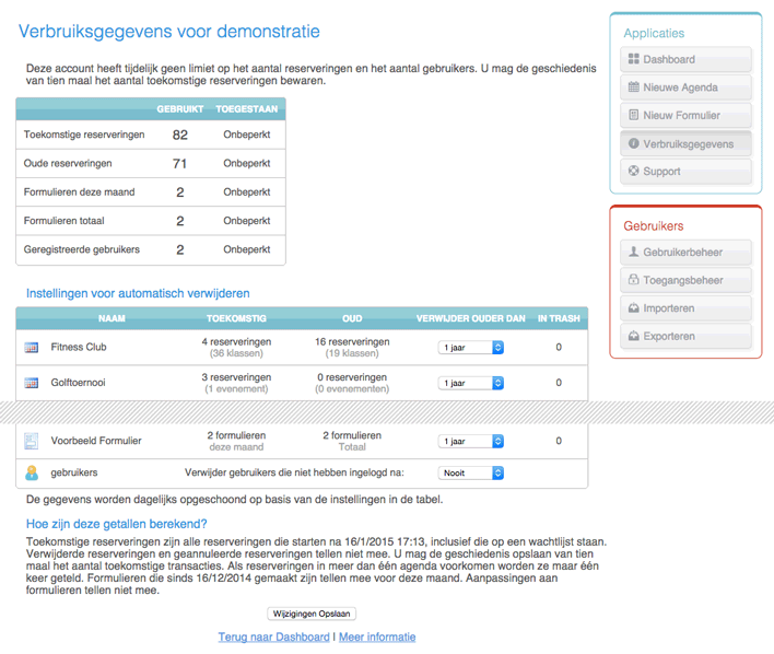 Verbruiksgegevens