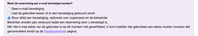 Bevestigingen