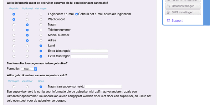 Registratiedetails