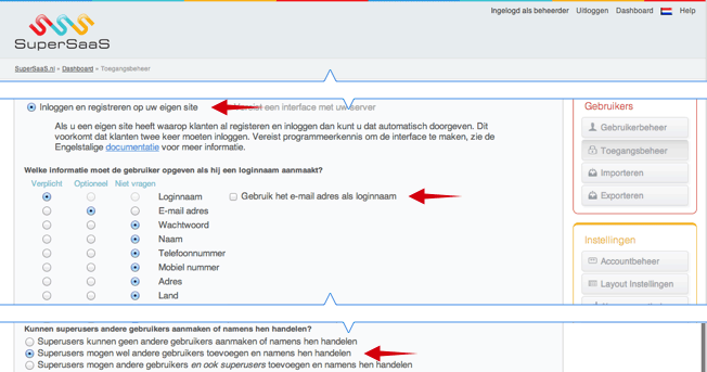 SuperSaaS Toegangsbeheer