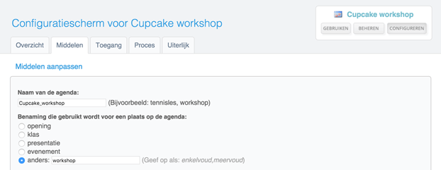 Cupcake middelen