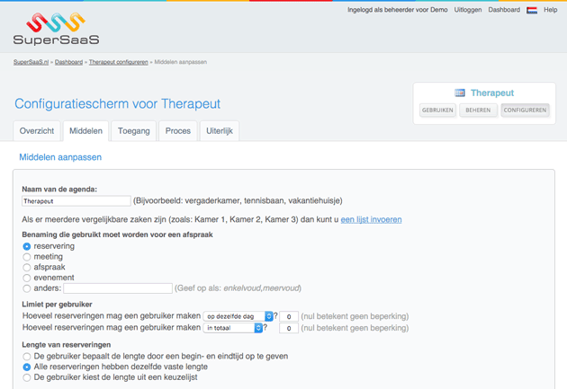 De instellingen aanpassen