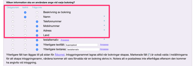 Standardfält