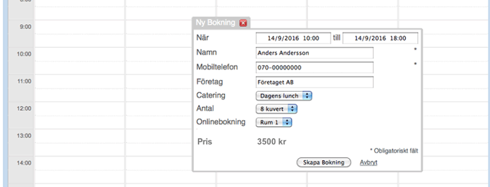 Exempel på anpassat fält