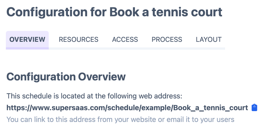 Your booking link, ready to copy and share